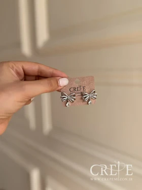 گوشواره جواهری پاپیون