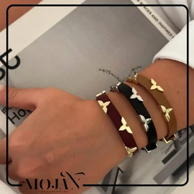 دستبند چرمی لویی ویتون زنانه کد dzch1001