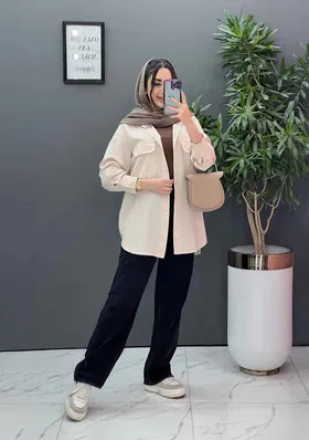 مانتو شومیزی آستین دو دکمه