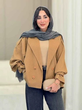 مانتو چهاردکمه سرشانه پاگن