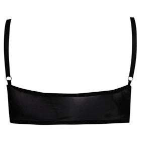 ست شورت و نیم‌تنه بدون فنر توری کد 104120 مشکی