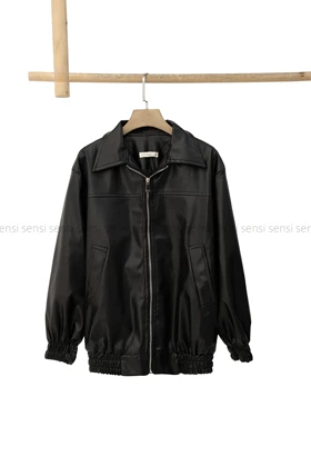 بامبر چرم آستر دار کد1004798