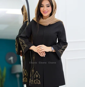 مانتو کتی مجلسی زنانه کد 2166