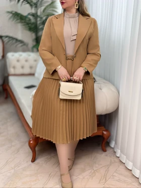 ست کت دامن بهارک 2804