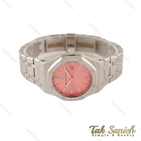 ساعت ای پی زنانه استیل صفحه صورتی دورنگین AP-5430-L