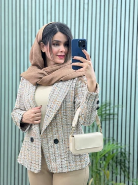 کت مزونی شانل آستردار