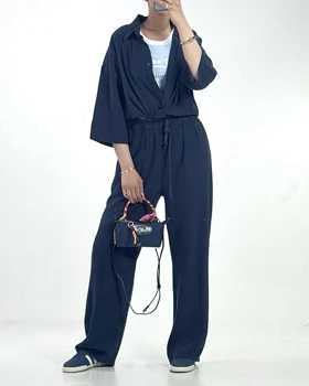 ست شومیز آستین سه ربع و شلوار سیلک کد 9000100