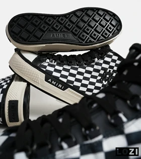 کفش اسنیکرزساق‌دار Amiri Checkered مدل 6039
