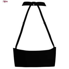 کراپ تاپ زنانه ویتاریتا مدل یقه توری مشکی کد 5024-345