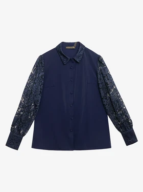 شومیز آستین گیپور مجلسی زنانه مریم