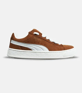 کفش کتانی ورزشی قهوه ای سوخته مردانه و زنانه PUMA suede XL مدل 6890