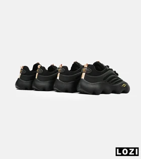 کفش کتانی مردانه مشکی زرد ADIDAS yeezy 700 v2