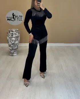 ست بلوز و شلوار ریش : 1009183