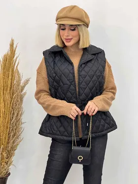 پافر لوزی دوزی کمر گت