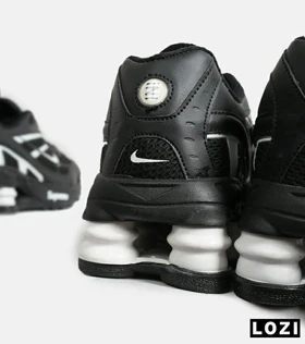 کفش کتانی مردانه مشکی سفید نایک NIKE x SUPREME shox ride 2