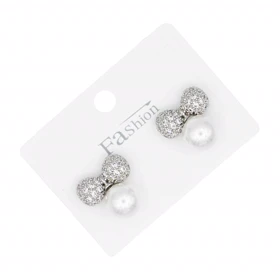 گوشواره دخترانه مجلسی مدل مروارید