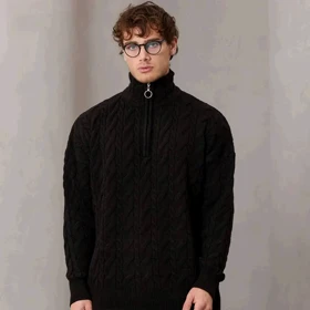 بافت یقه دار تومارو برند تومارو رنگ مشکی 146