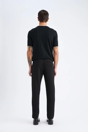 شلوار Jogger پایه صاف کمردار ساق پا صاف C6022AX25SP