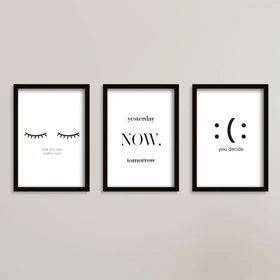 تابلو انگیزشی yesterday now tomorrow