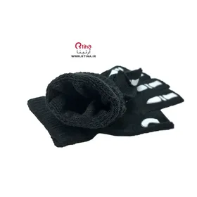 دستکش اسپرت طرح اسکلتی نیمه فری (8سال تا بزرگسال)