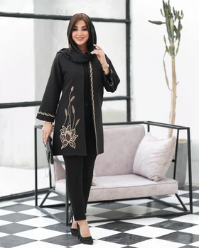 مانتو گلدوزی گندم کد 2966