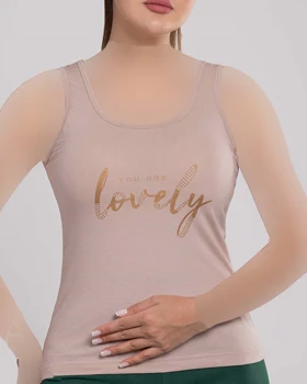 تاپ زنانه رکابی lovely اوت لت