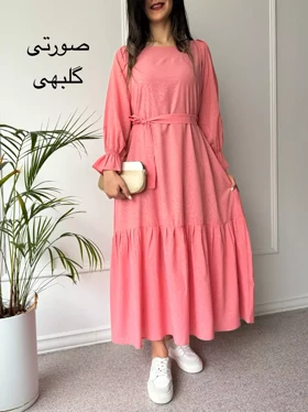 پیراهن حریر آستردار دنیز