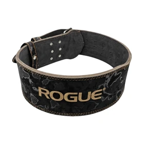 کمربند سوپر پاورلیفتینگ و بدنسازی روگ عرض سگک 10cm مدل ELM- 403E1100 مشکی سگکی