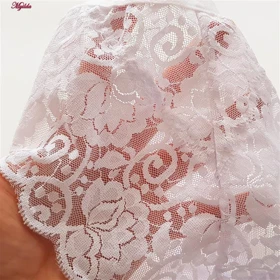 ست شورت و سوتین زنانه گیپور فانتزی نانسی سفید کد 4691-8585