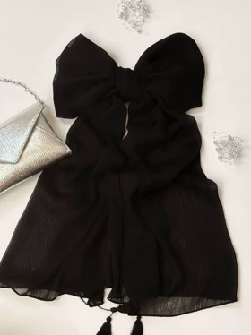 3107-شال مشکی حورا