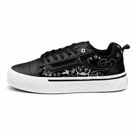 کفش کتانی مردانه ونس اولداسکول کنو کاستوم مشکی سفید Vans oldskool Knu