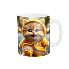 ماگ مدل گربه بامزه کد 230