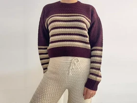 بافت زنانه راه راه رندا (Renda)