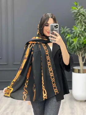 شال طرح زنجیر و کمربندی