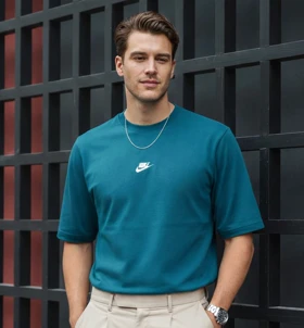 تیشرت پارچه دورس NIKE برش باکس فیت