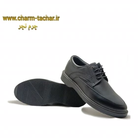 کفش رسمی اداری بندی چرم طبیعی مردانه کد 62