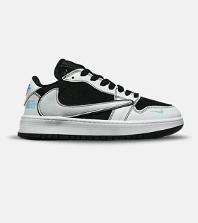 کفش کتانی مردانه و زنانه سفید مشکی NIKE travis scott مدل 8314
