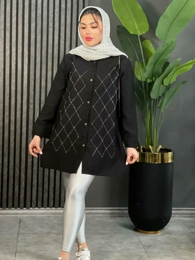 مانتو نگینی تابان کد 1631