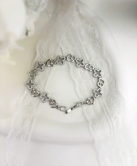 دستبند سیلور ونکلیف نگینی965