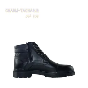 نیم بوت مردانه چرم طبیعی بندی بغل زیپ‌دار دایموند