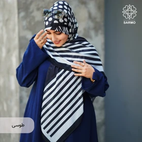 روسری نخی نیلوفر (طوسی)