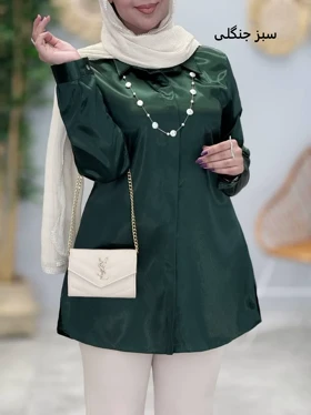 3384-شومیز ساتن (ایراد دار)