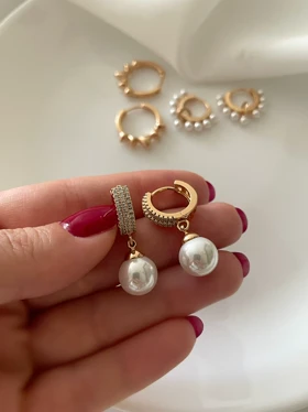 گوشواره آویز مروارید ژوپینگ