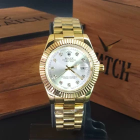 ساعت مچی مردانه رولکس دیت جاست Rolex datejust تاریخ دار با قفل پروانه ای کد 1
