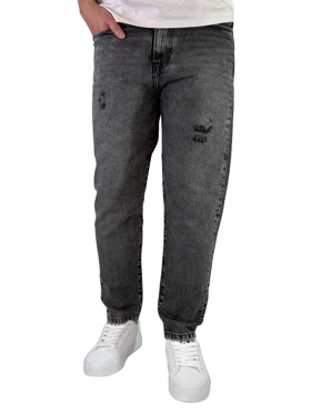 شلوار جین مردانه بوی فرند مدل بالنسیاگا رنگ ذغالی کد 00354