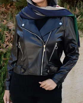 کت چرم کوتاه زنانه (دخترانه) کد (7148)