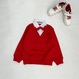 بلوز دویقه پسرانه پاپیون دار