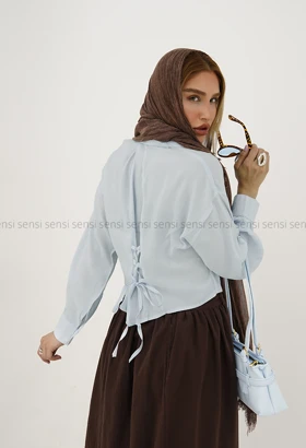 شومیز زنانه پری پشت بندی کد1006463