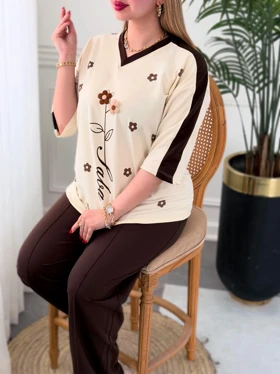 ست خانگی قاصدک 0636 (قهوه ای)