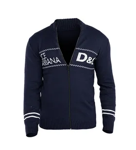 ژاکت بافت مردانه زیپ‌دار یقه ایستاده D & G